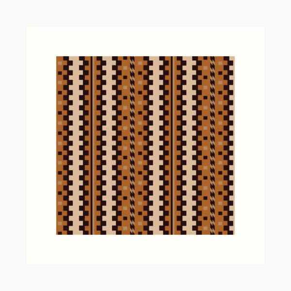 Aperçu de l'œuvre Motif éblouissant Navajo moutarde créée et vendue par hellcom.