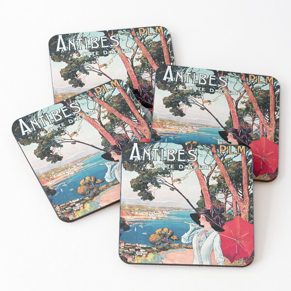 Item preview, ANTIBES Cote D' Azur Extra Fast Train Day or Night Vintage French PLM Railway Advertisement  designed and sold by retroposters.