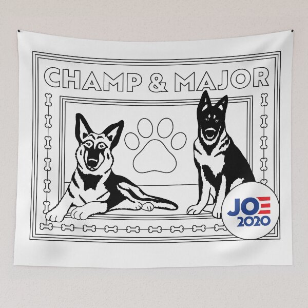 Item preview, Champ and Major to Whitehouse, Let’s put dogs back in the White House. designed and sold by Wanderers'  Arcadia.