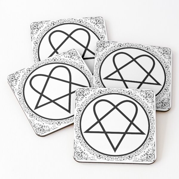 Item preview, Heartagram Bandana - Black designed and sold by bubacf.