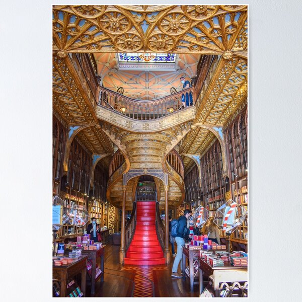 Livraria Lello Library Porto Poster