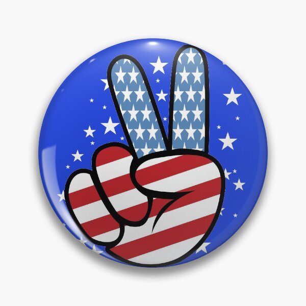 Artikelvorschau, Amerikanischer Frieden - Friedenszeichen-Handflagge entworfen und verkauft von Mystik-Media.