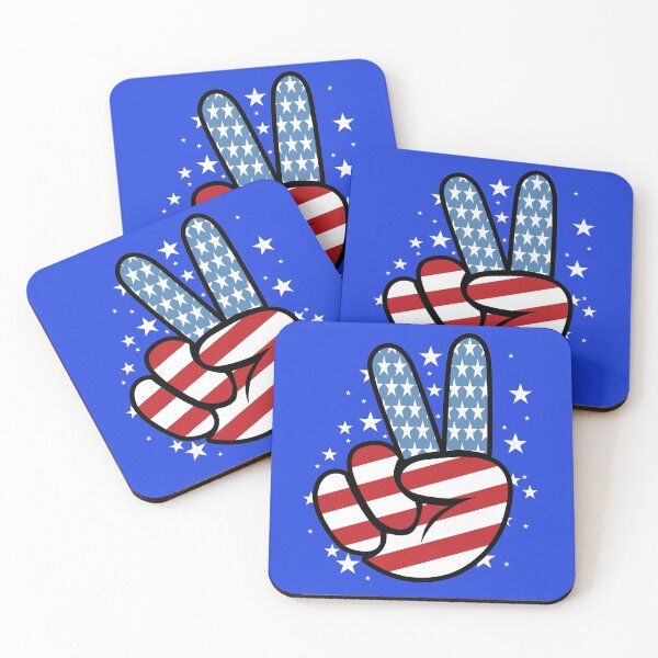 Item preview, American Peace - Peace Sign Hand Flag designed and sold by Mystik-Media.