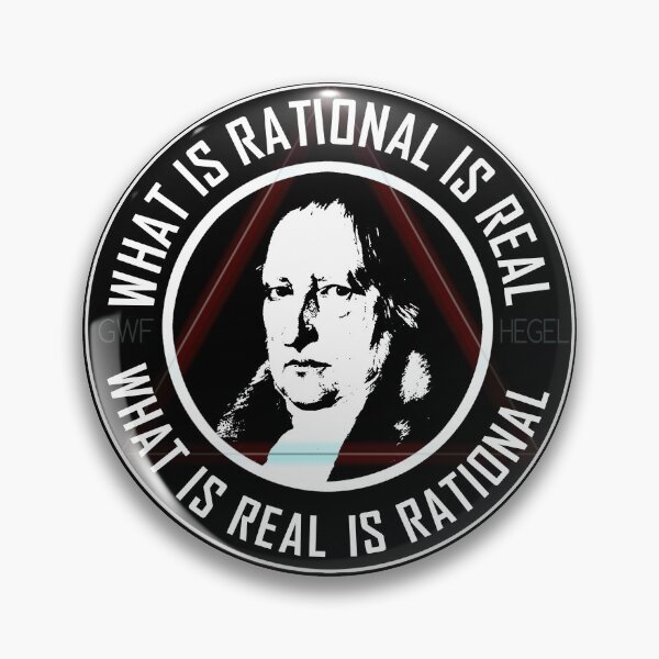 Item preview, HEGEL - WHAT IS RATIONAL IS REAL designed and sold by sociographix.