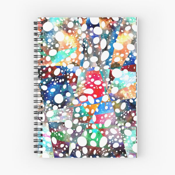 Aperçu de l'œuvre Dots pop texturé splash doodle, motif naïf dessiné à la main sur la texture du papier grunge dans un style art rétro constructivisme abstrait. créée et vendue par FENIO.