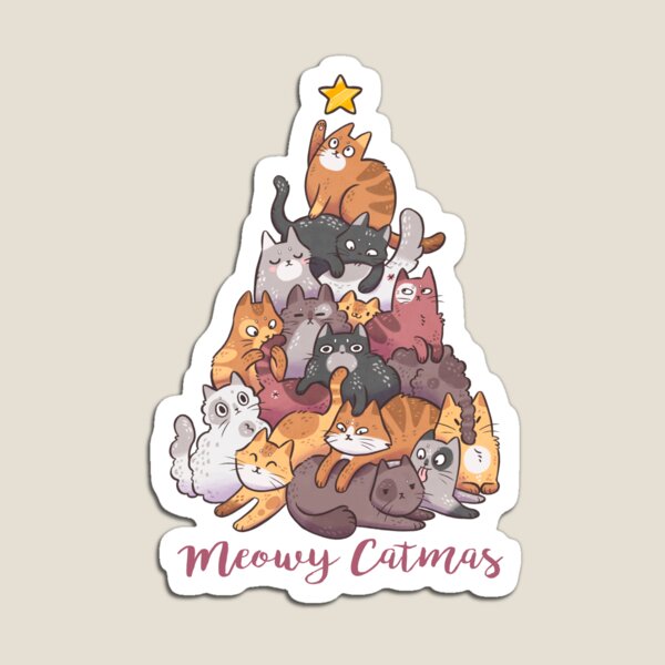 Meowy Catmas Magnet