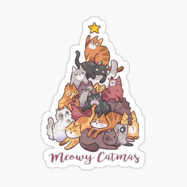 Meowy Catmas Sticker