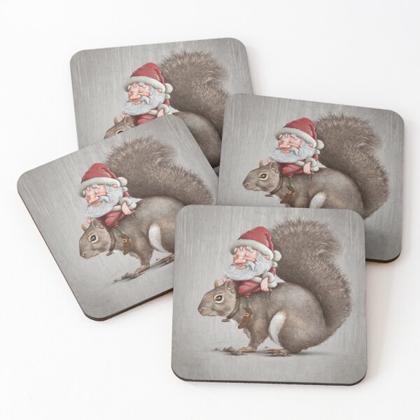 Item preview, Tiny Santa with her friend squirrel! designed and sold by jordygraph.