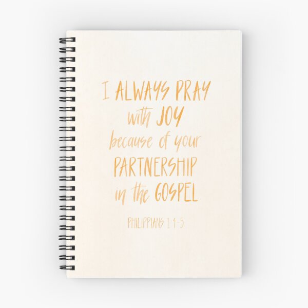 Item preview, Philippians 1:4-5 - I always pray with joy because of your partnership in the gospel  designed and sold by cinw.