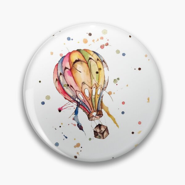 Item preview, Air Balloon Watercolor designed and sold by BorgesPaintings.