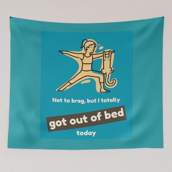 Item preview, Not to brag, but I totally got out of bed today (yoga GIRL) designed and sold by HamiltonmagicTs.