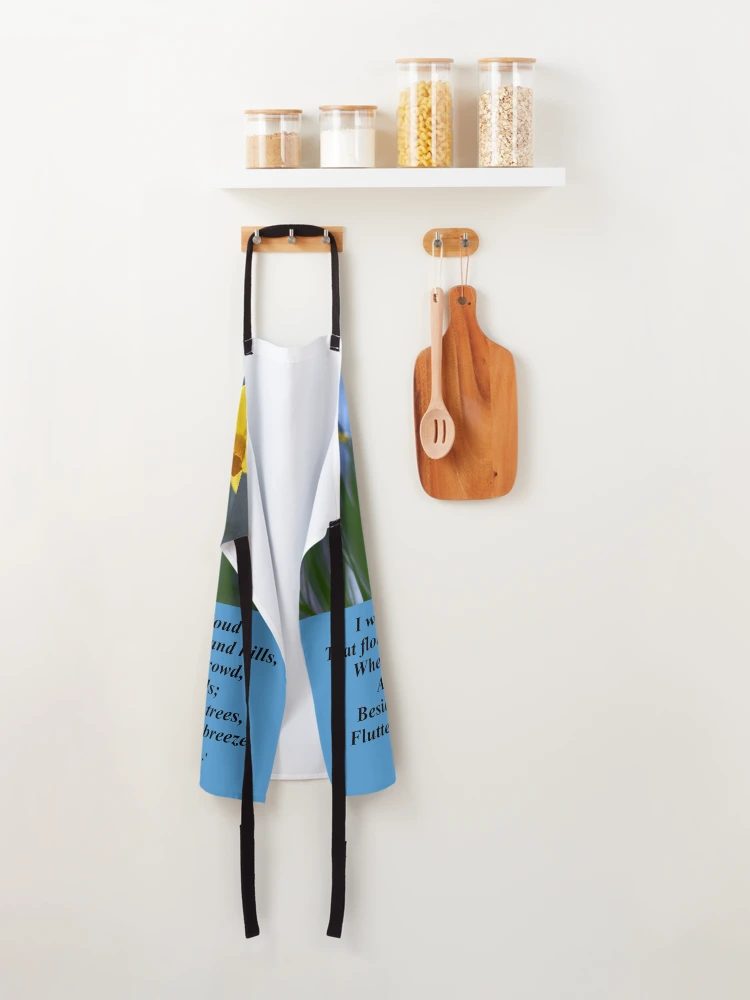 Thumbnail 2 of 6, Apron, William Wordsworth Daffodils designed and sold by DesignsofNote.