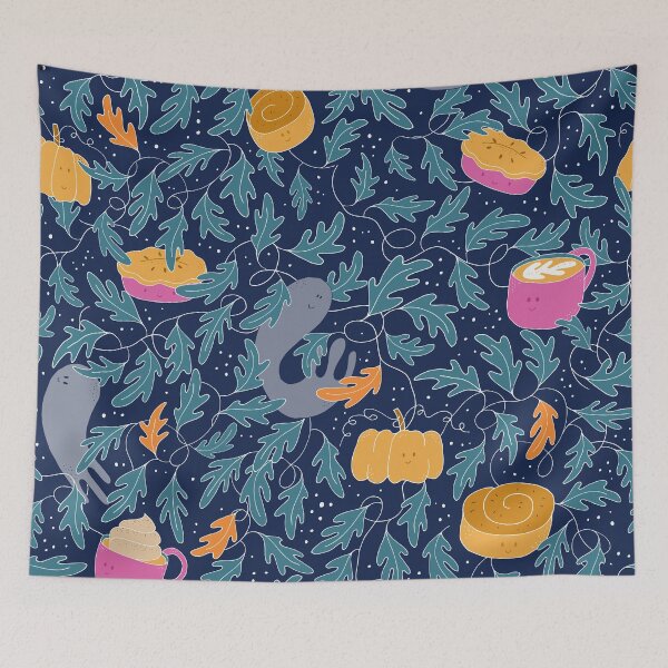 Item preview, Spooky Delight - Navy designed and sold by aftrisletter.