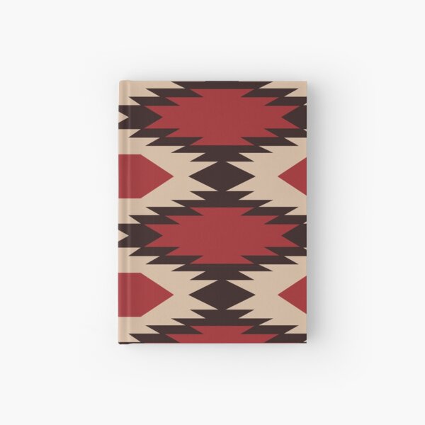 Navajo Red And Ivory Pattern Hardcover Journal