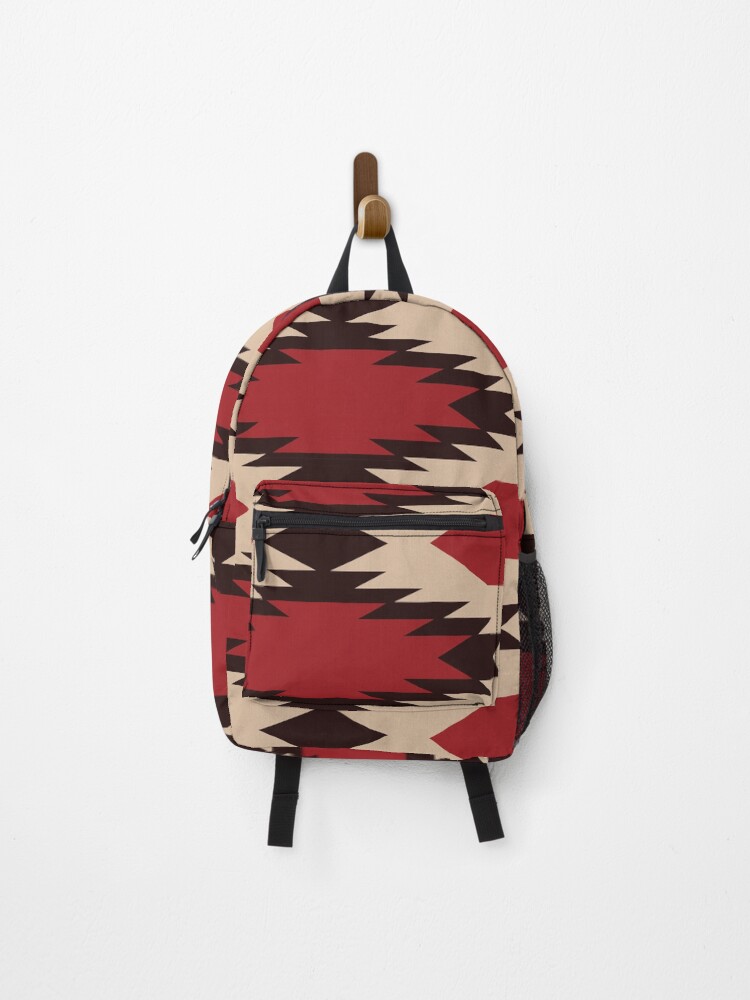 Thumbnail 1 of 3, Backpack, Navajo Red And Ivory Pattern designed and sold by hellcom.
