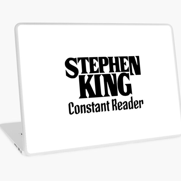 Book - Stephen King Constant Reader (text only) Laptop Skin