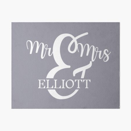 Item preview, Mr & Mrs ELLIOTT | SILVER designed and sold by yourscotborders.