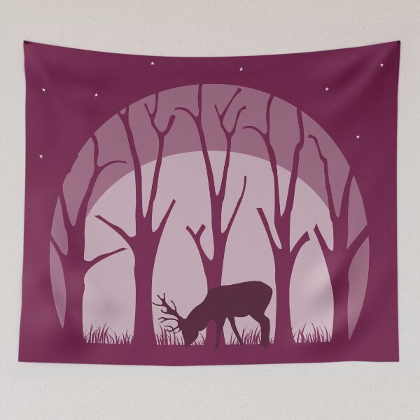 Item preview, Moonlight Shadow Woodland Deer designed and sold by sw-b.