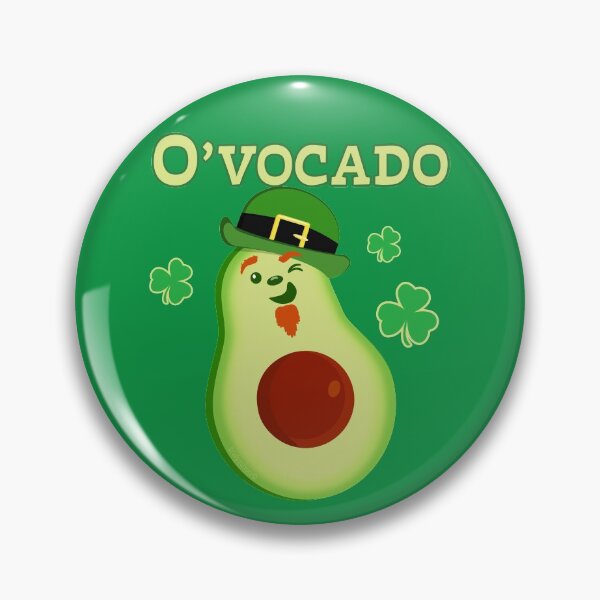 Item preview, St Patrick's Day Leprechaun Avocado Pun designed and sold by brodyquixote.