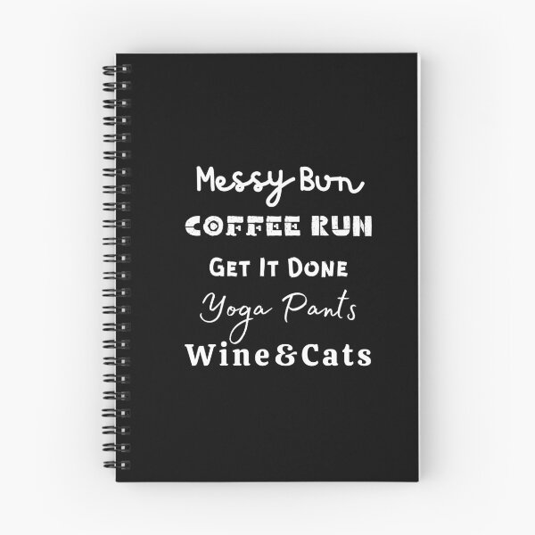 Item preview, Messy Bun, Coffee Run - Wine & Cats designed and sold by Trucutruh.