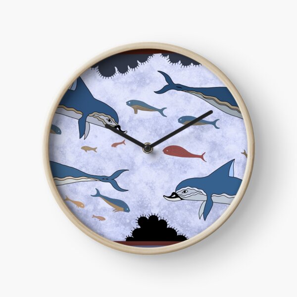 Fresque du dauphin minoen Horloge