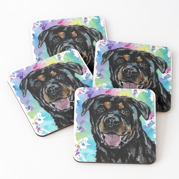 Item preview, Watercolour Rottweiler Painting designed and sold by SaltySerenity.