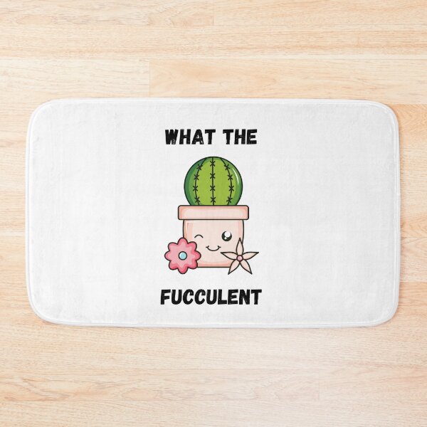 Item preview, What the fucculent - Ask me about my cactus - Ask Me About My Plants designed and sold by Marcus Wong.