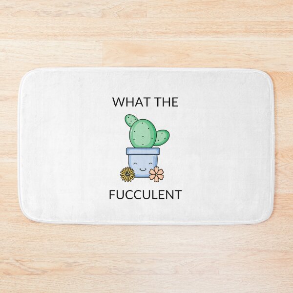 Item preview, What the fucculent - Ask me about my cactus - Ask Me About My Plants designed and sold by Marcus Wong.