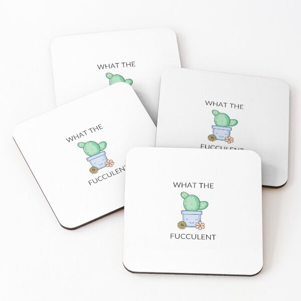 Item preview, What the fucculent - Ask me about my cactus - Ask Me About My Plants designed and sold by Marcus Wong.
