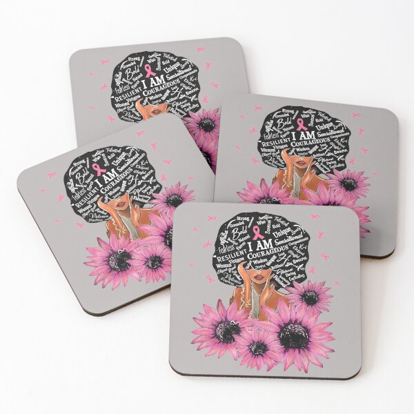 Item preview, I Am Strong Black Queeen, Breast Canncer Awareness, Pink Sunflower, Pink Ribbon Png Printable, Canncer Warrior Png Sublimation designed and sold by Tranguyen.