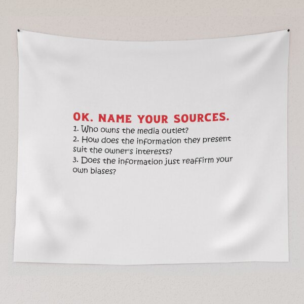 Item preview, Name your Sources designed and sold by PillowPuns.