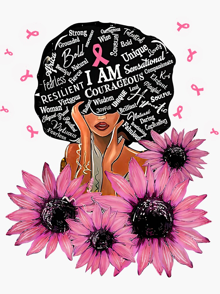 I'm The Storm Black African Breast Cancer Pink Ribbon Cricut Sublimation –  Vectortshirtdesigns