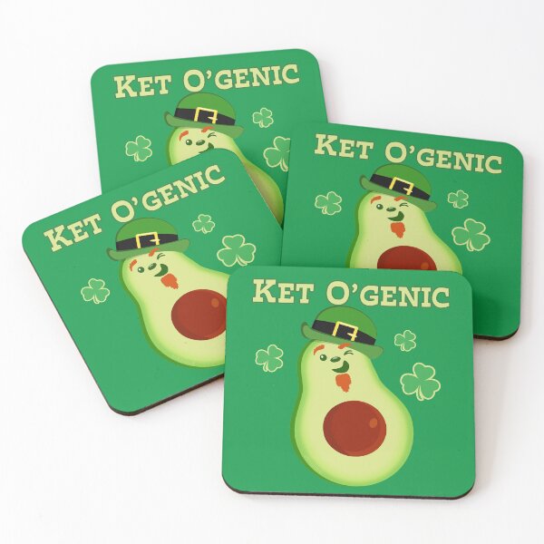 Item preview, St Patrick's Day Avocado Keto Diet Pun For Vegans designed and sold by brodyquixote.