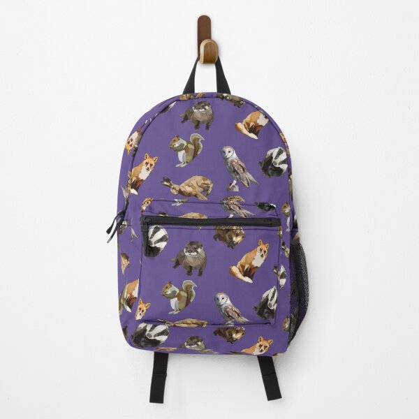 Item preview, Forest Creatures Purple Ultraviolet Background designed and sold by BeeFoxTree.