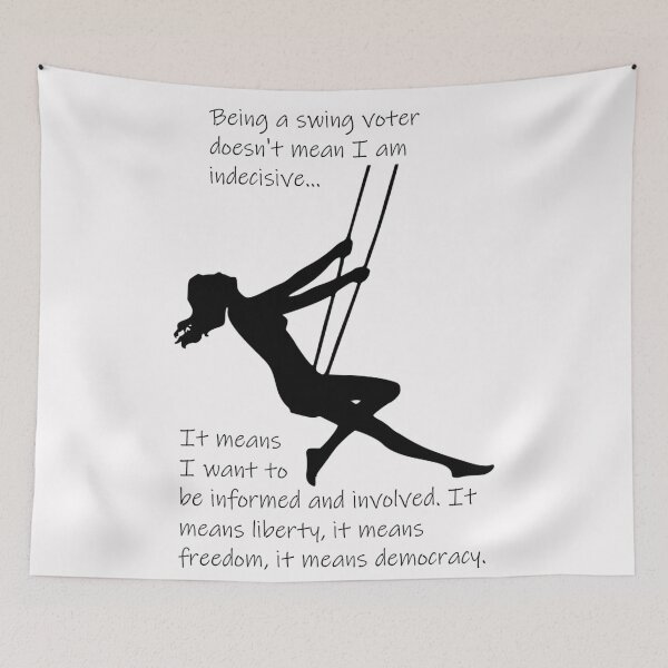 Item preview, Swing Voter designed and sold by PillowPuns.