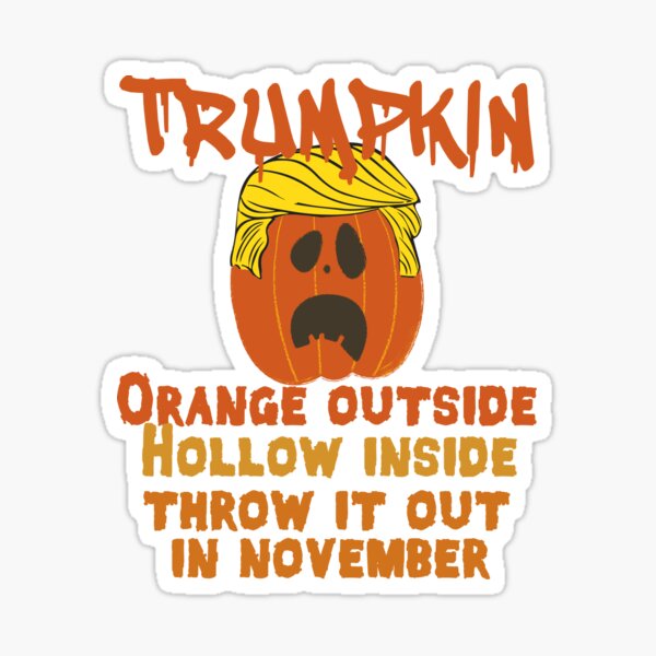 Item preview, Trumpkin orange outside hollow inside throw out in november designed and sold by GoodyLeo.