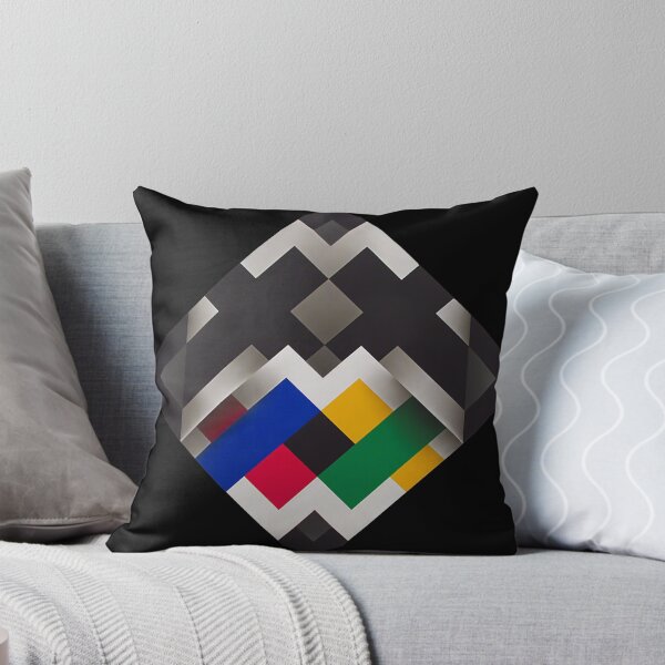 Item preview, folded colorful shapes geometric painting Omar rayo op art designed and sold by mariaa999.