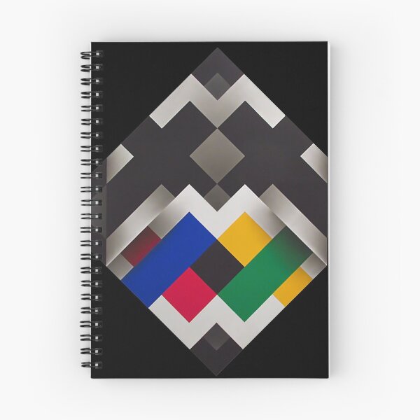 Item preview, folded colorful shapes geometric painting Omar rayo op art designed and sold by mariaa999.