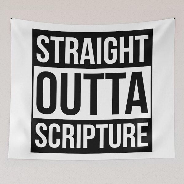 Item preview, Straight Outta ... Scripture (Black) designed and sold by domusfidei.