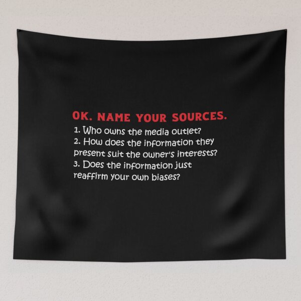 Item preview, Name your Sources designed and sold by PillowPuns.