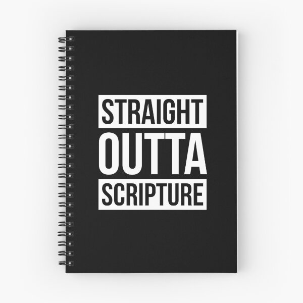 Artikelvorschau, Straight Outta ... Schrift (weiß) entworfen und verkauft von domusfidei.