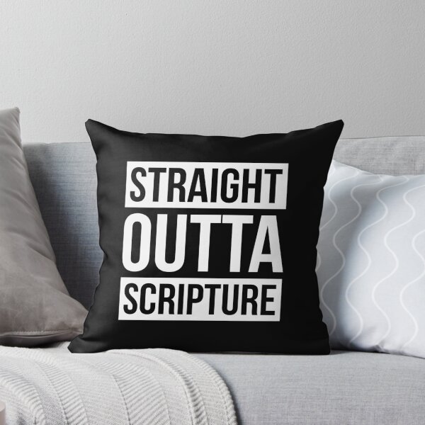 Item preview, Straight Outta ... Scripture (White) designed and sold by domusfidei.