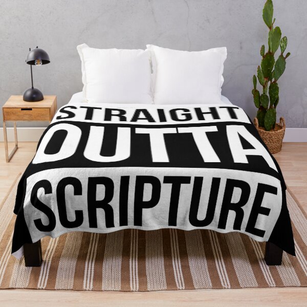 Item preview, Straight Outta ... Scripture (White) designed and sold by domusfidei.