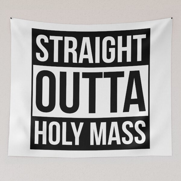 Item preview, Straight Outta ... Mass (Black) designed and sold by domusfidei.