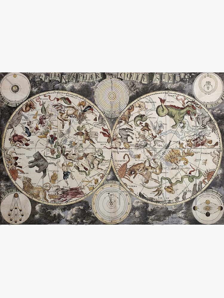 Vintage Celestial Star map by Beltschazar