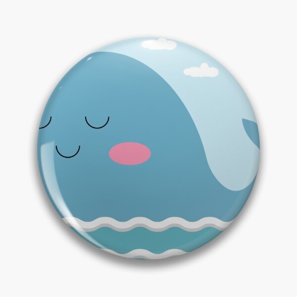 Item preview, cute blue whale lets out a fountain and smiles. Children's card designed and sold by Kotoapparat.