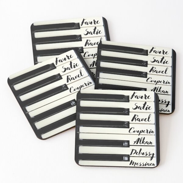 Item preview, Piano Keyboard French Composers designed and sold by DesignsofNote.
