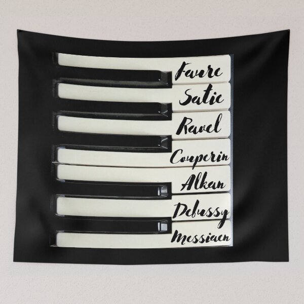 Item preview, Piano Keyboard French Composers designed and sold by DesignsofNote.