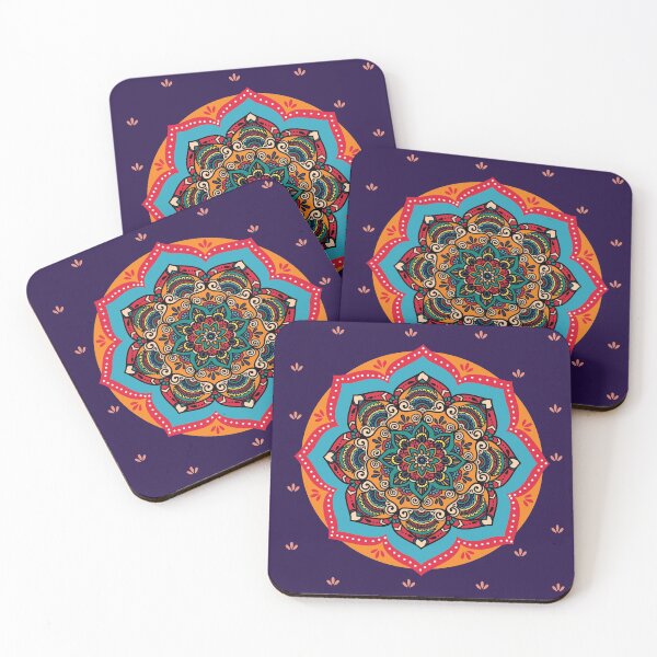 Item preview, Flower Galaxy - Floral Mandala Pattern designed and sold by storeIndus.