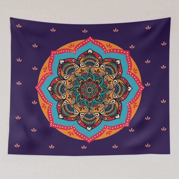 Item preview, Flower Galaxy - Floral Mandala Pattern designed and sold by storeIndus.